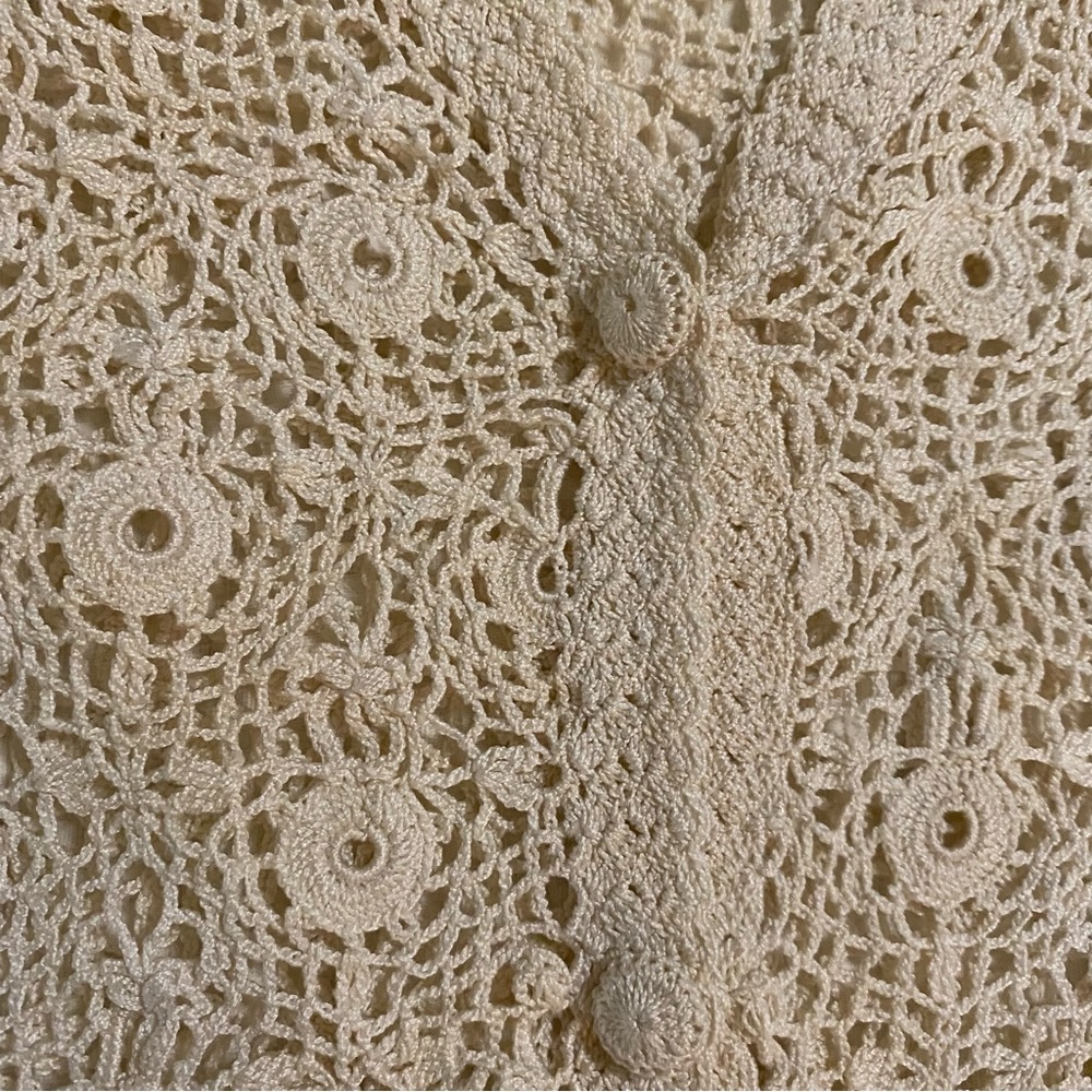Vintage Hand Crocheted Cardigan